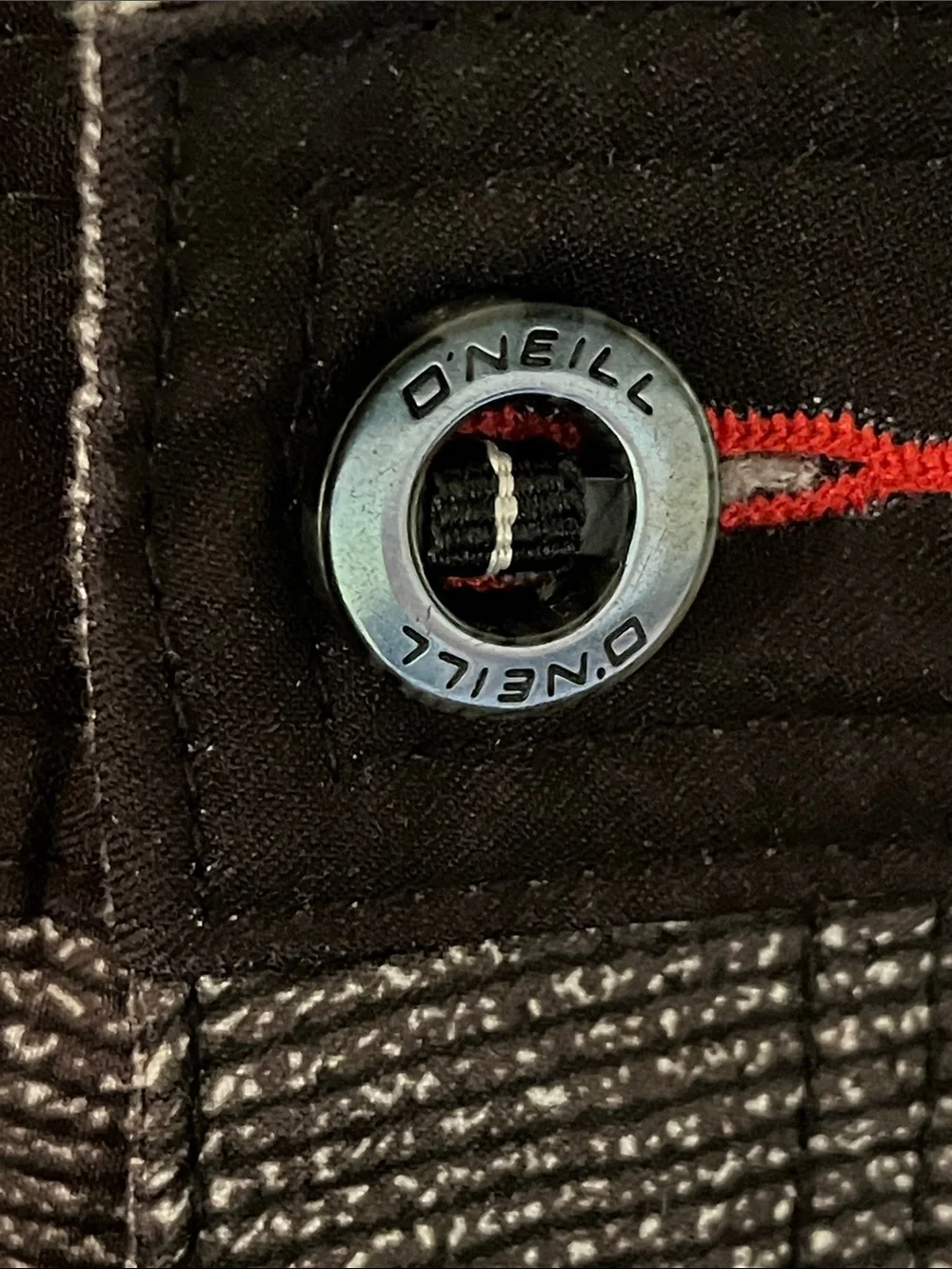 O'Neill Hybrid Stretch Walk Shorts Gray Black Stripe Size 36 Performance